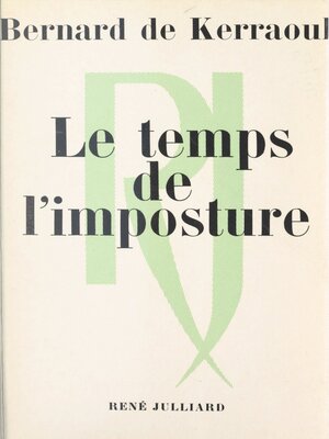 cover image of Le temps de l'imposture